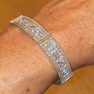 .950 Silver Panel Bracelet